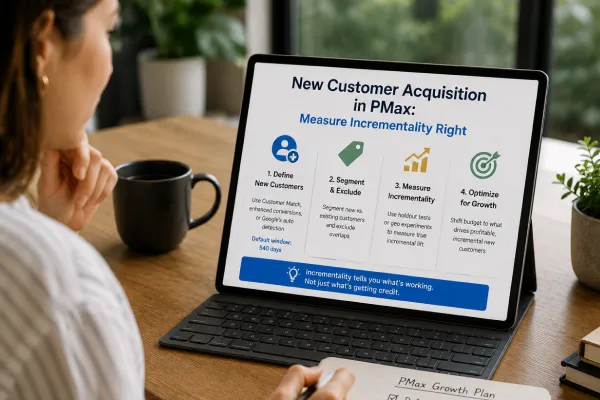 New Customer Acquisition in PMax: Measure Incrementality Right