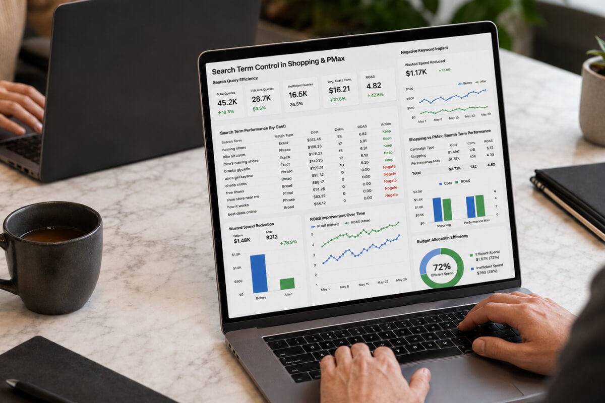 Search Term Control in Shopping & PMax: Reducing Waste Efficiently