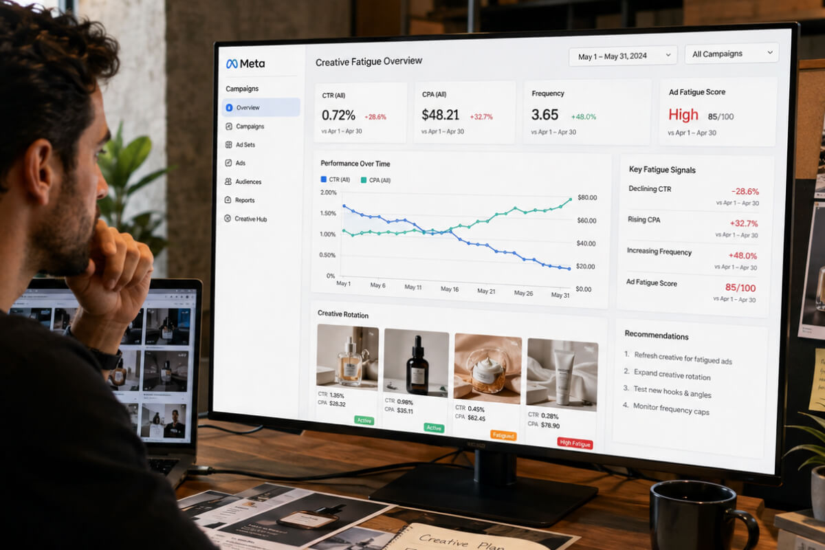 Creative Fatigue: Detect, Fix & Prevent Meta Ads Drops