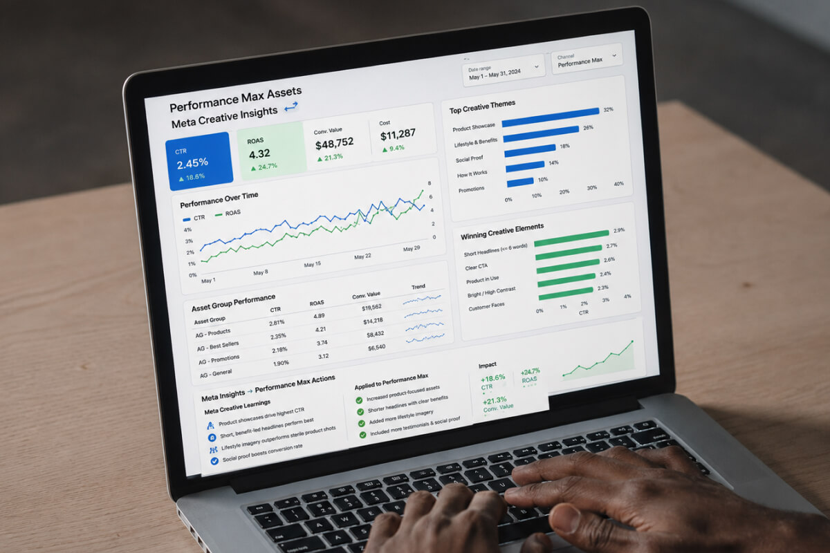 Performance Max Assets: Use Meta Creative Insights
