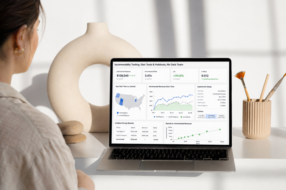Incrementality Testing: Geo Tests & Holdouts, No Data Team