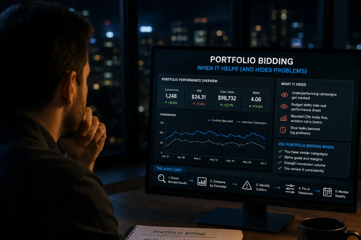 Portfolio Bidding: When It Helps (and Hides Problems)