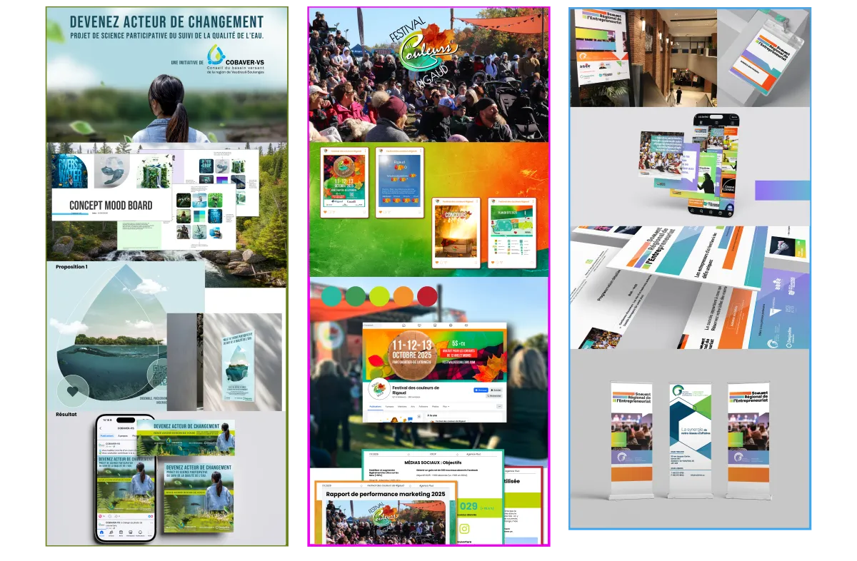 Équipe Agence Fluo en action – Événements & Création de contenu. 