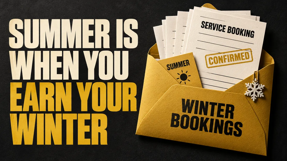 Summer is when you earn your winter