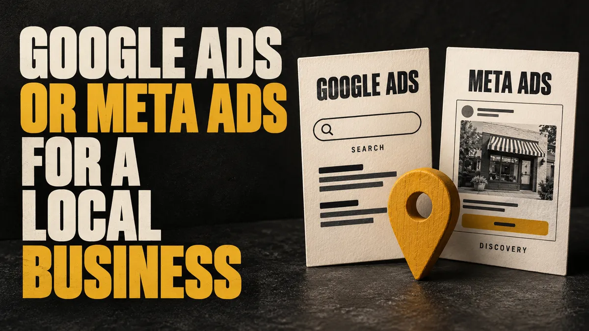Google ads or Meta ads for a local business