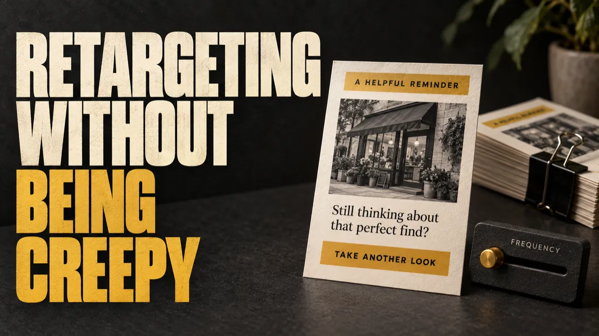 Retargeting without being creepy
