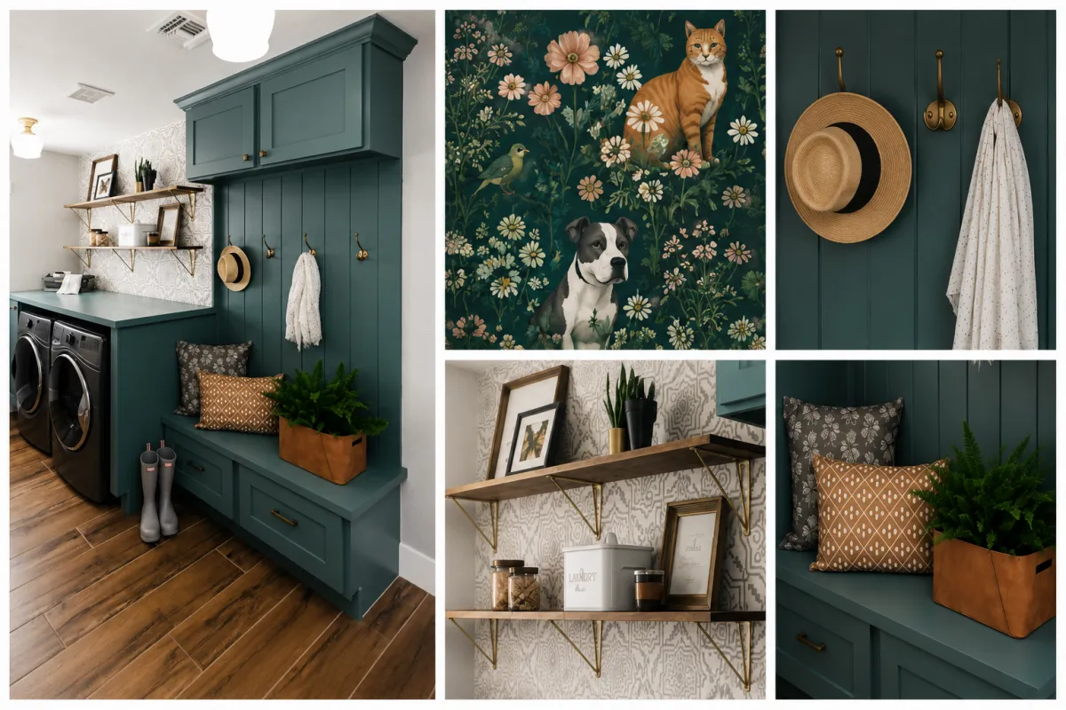 Large view of cozy vintage bedroom
