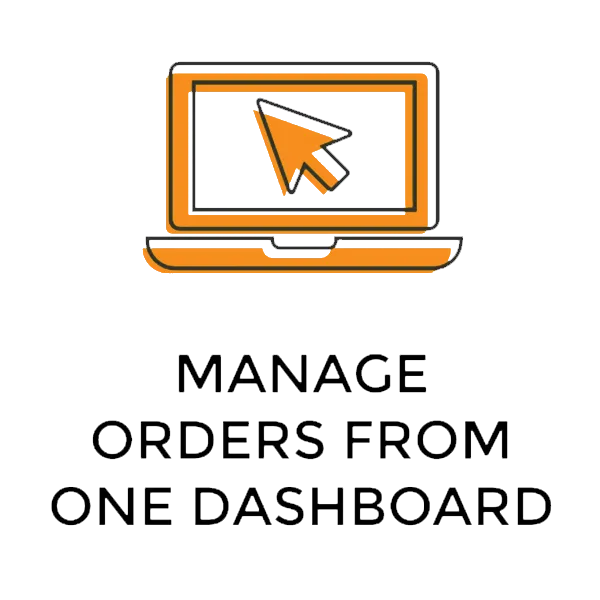 Manage orders from one dashboard