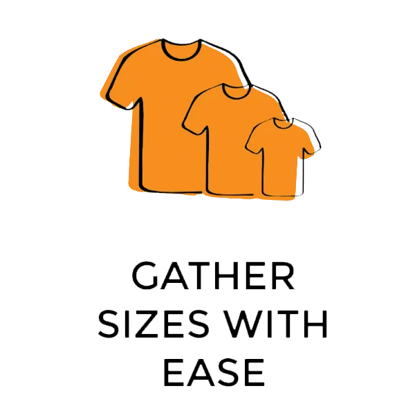 Gather sizes with ease