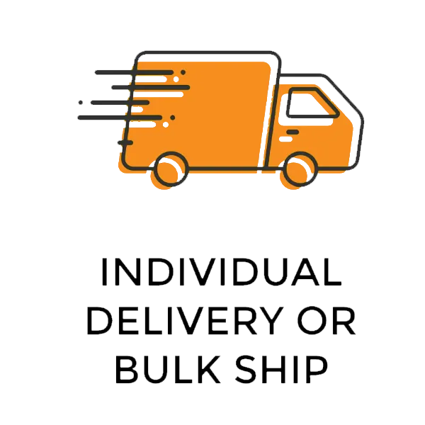 Individual delivery or bulk ship