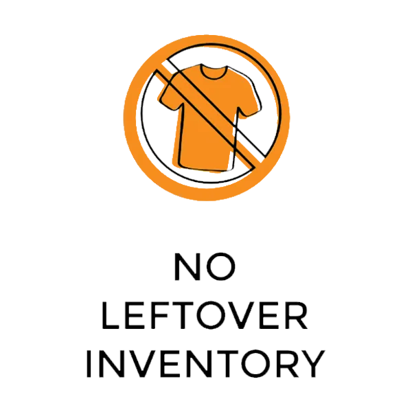 No leftover inventory