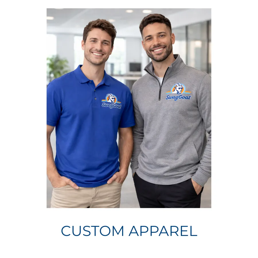 Custom Apparel - Elevate your brand with high-quality custom screen-printed and embroidered apparel tailored to your business.