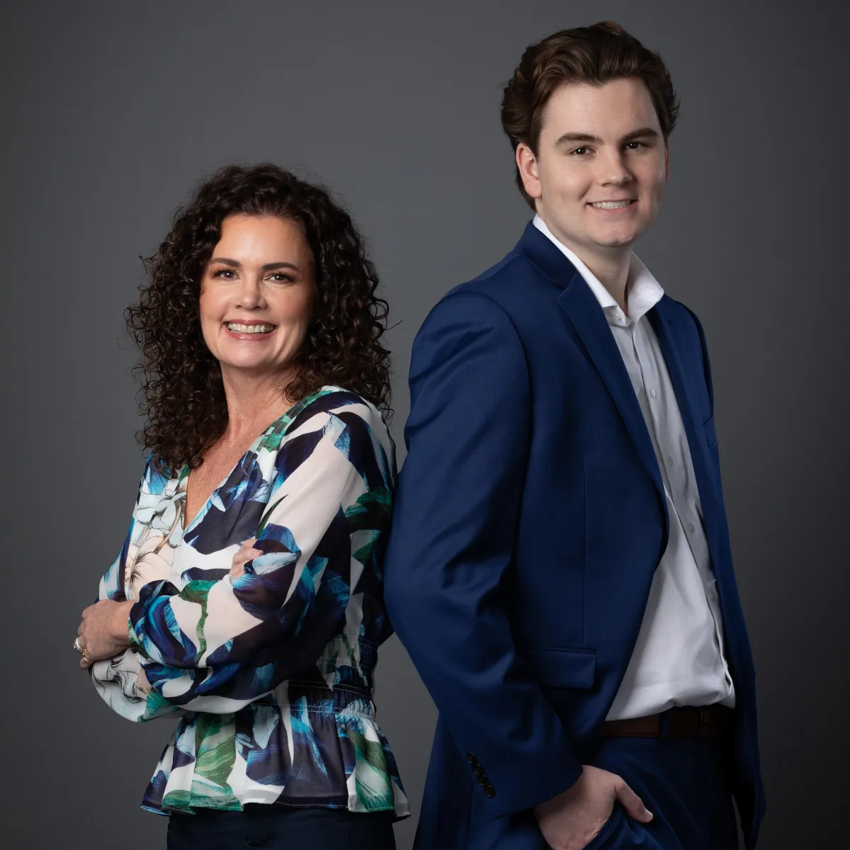 Mother and Son Real Estate Agent Team