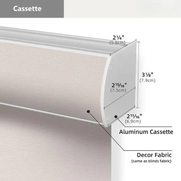 Cassette Valance Roller Shades 100% Blackout Essential