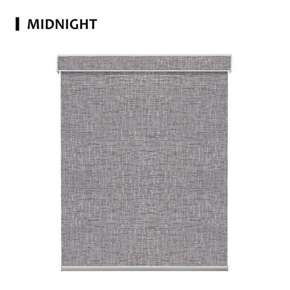 Fabric Midnight Roller Shades 100% Blackout Safari