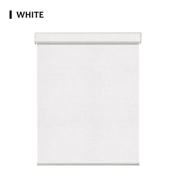 Fabric White Roller Shades 100% Blackout Safari