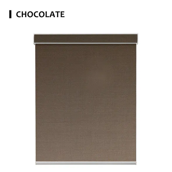 Chocolate Fabric Light Filtering Solar Shades 5% Openness Aventus