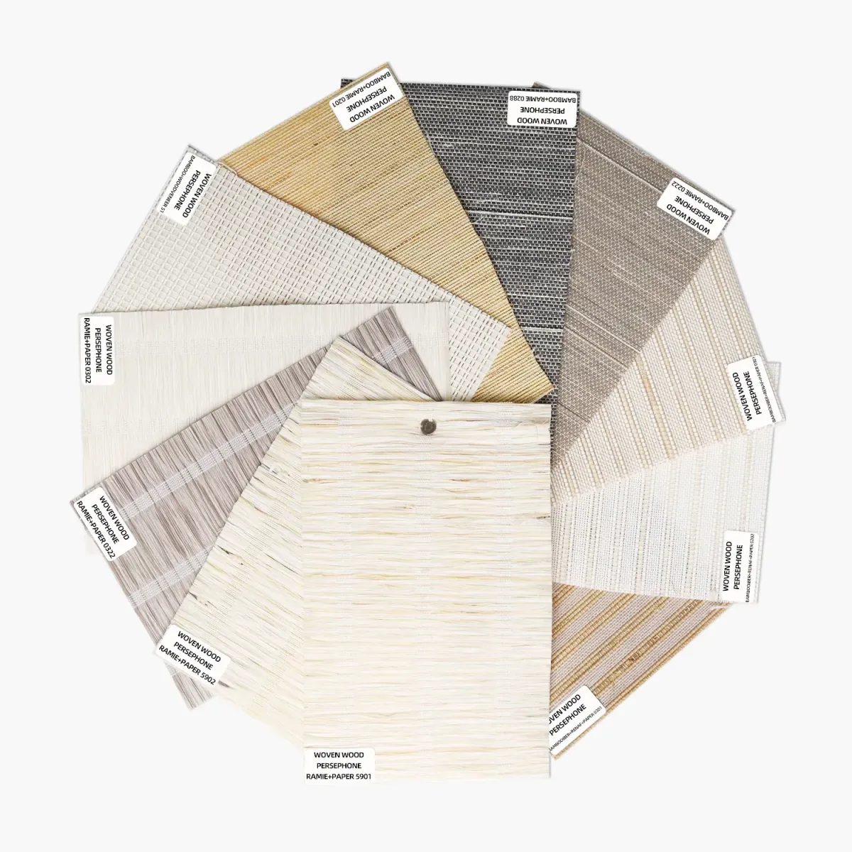 This is a Woven Wood Persephone Fabric Samples