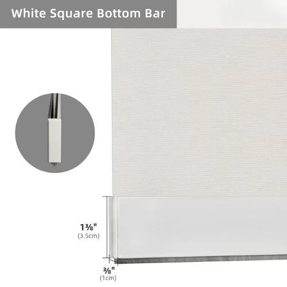 White Square Bottom Bar