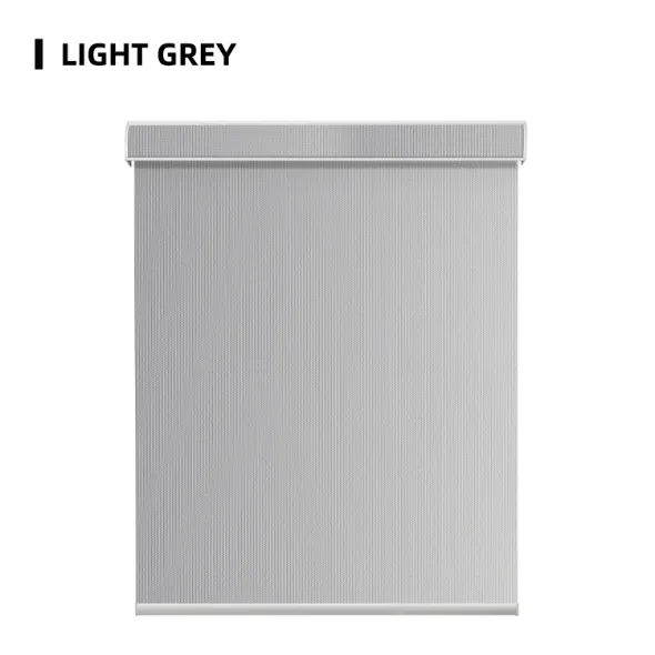 Light Grey Fabric Light Filtering Solar Shades 1%/3% Openness Aventus