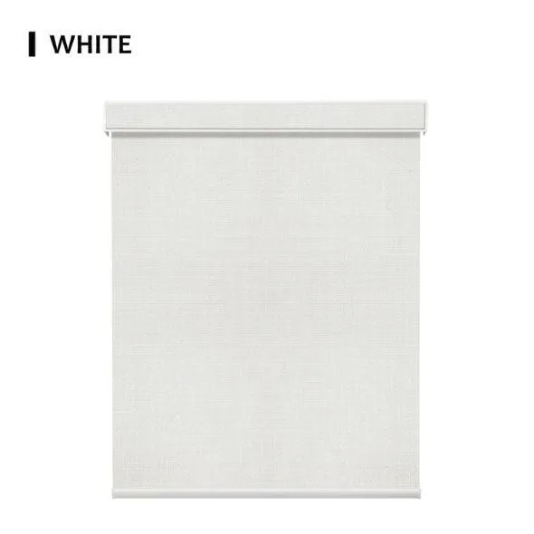 White Roller Shades 100% Blackout Vigor