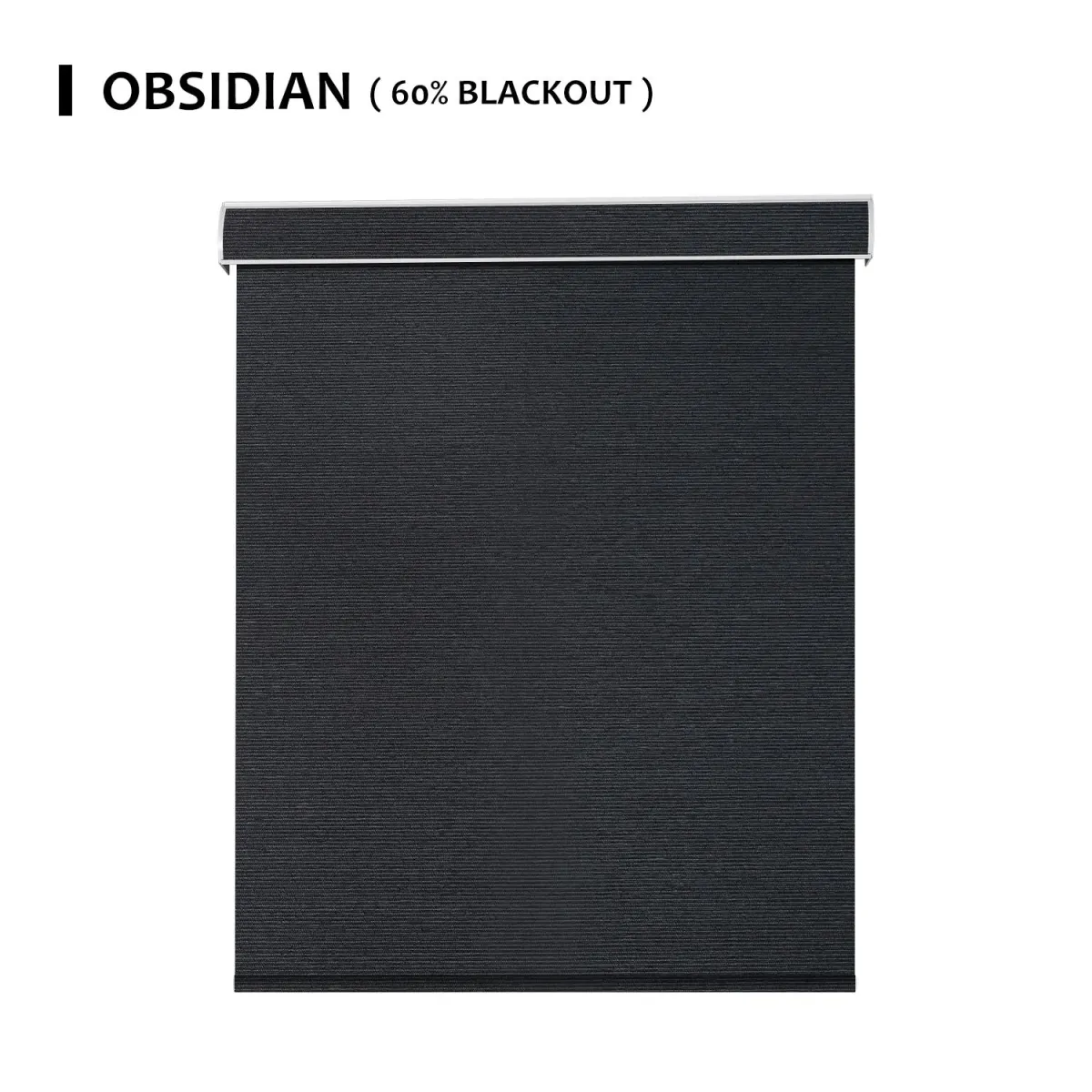 Obsidian Fabric Light Filtering Roller Shades 60%/70% Blackout Twilight