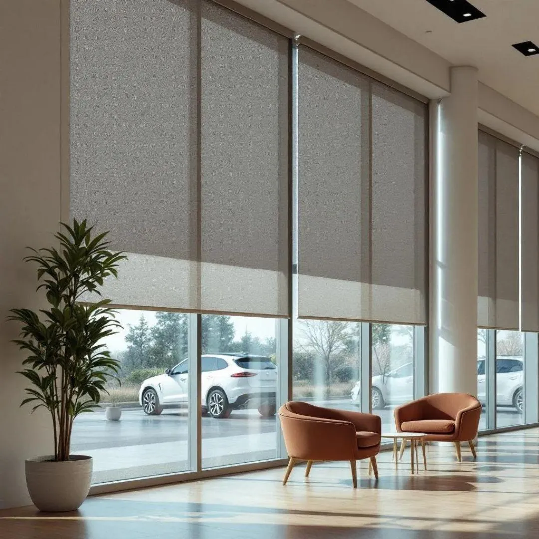 This is a Modern Shade Solutions for Offices, Stores, and Commercial Spaces