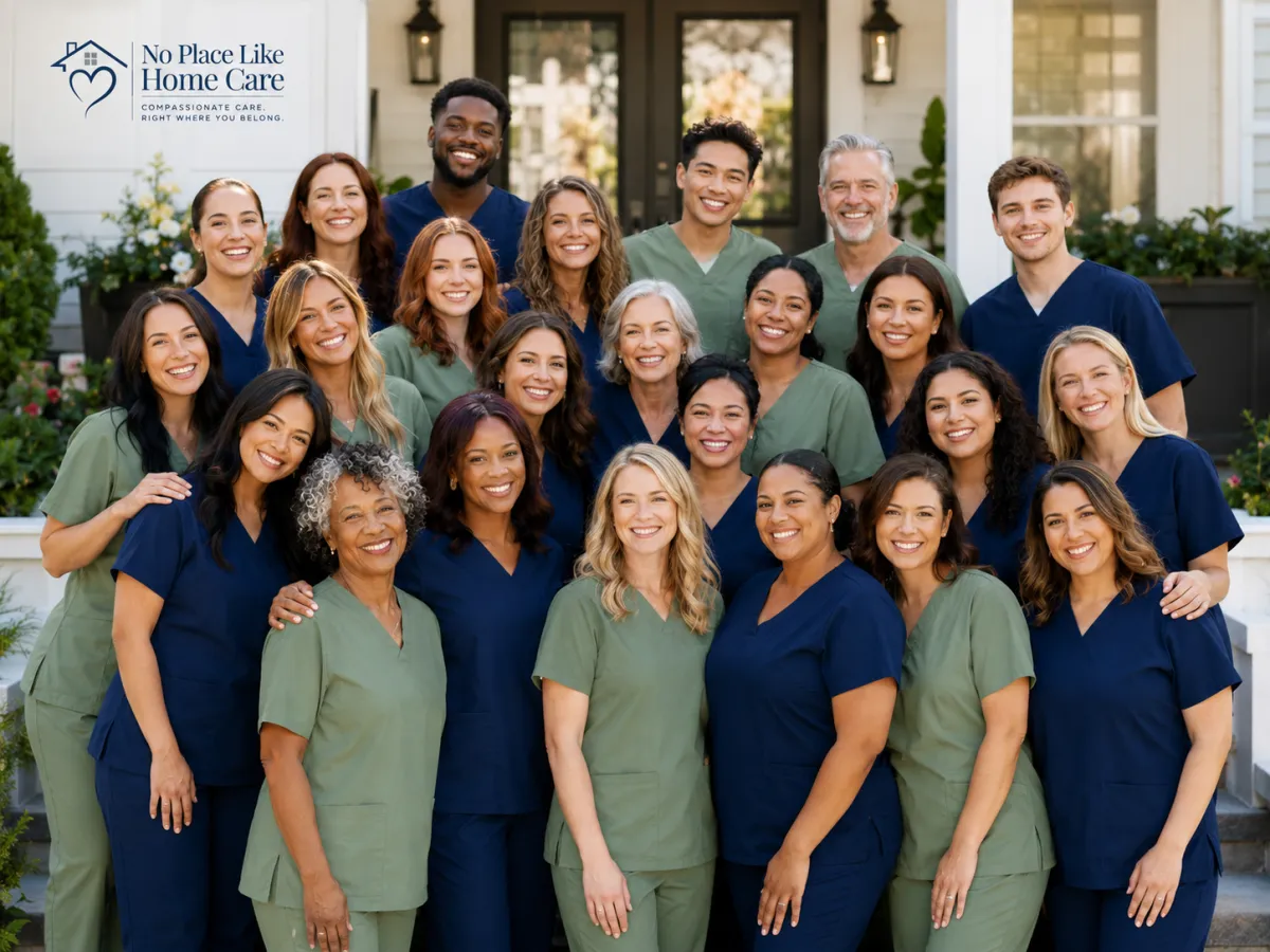Professional nursing and caregiver team representing home care career opportunities in Pennsylvania