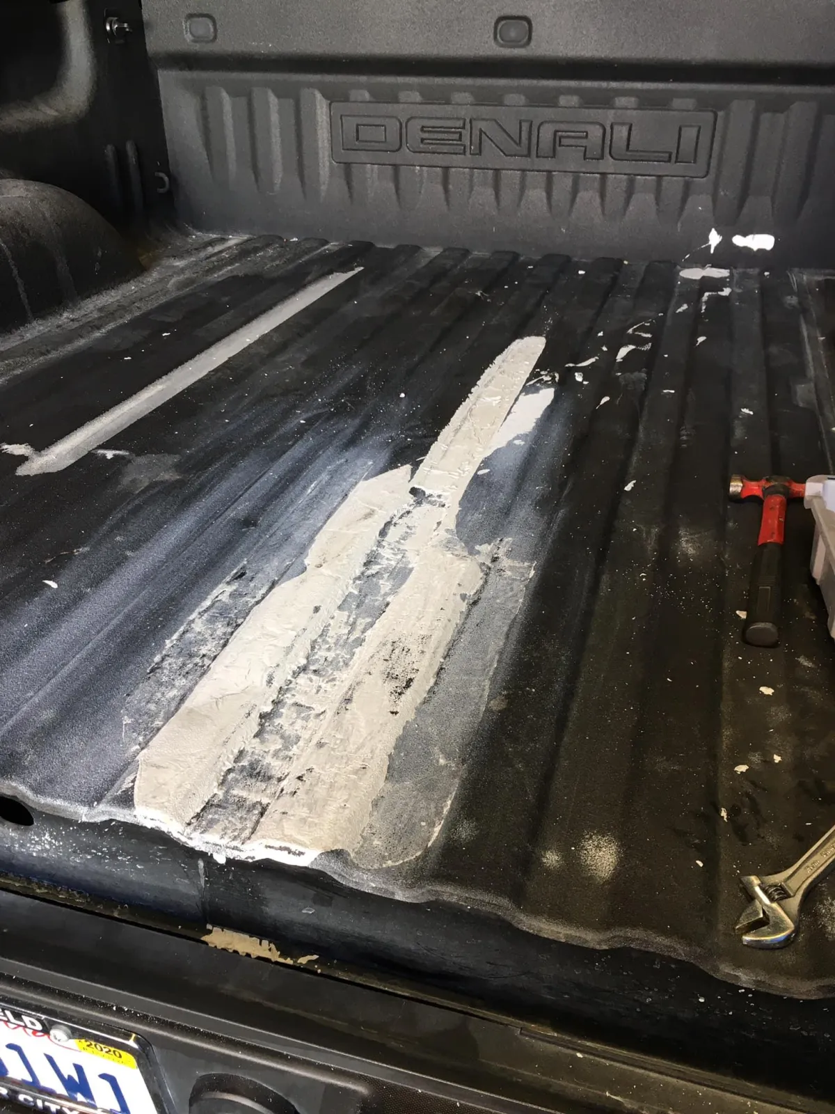 before shot of Denali truck bed