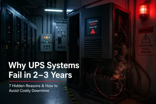 Why Most UPS Systems Fail in 2–3 Years (7 Hidden Reasons & How to Avoid Costly Downtime)