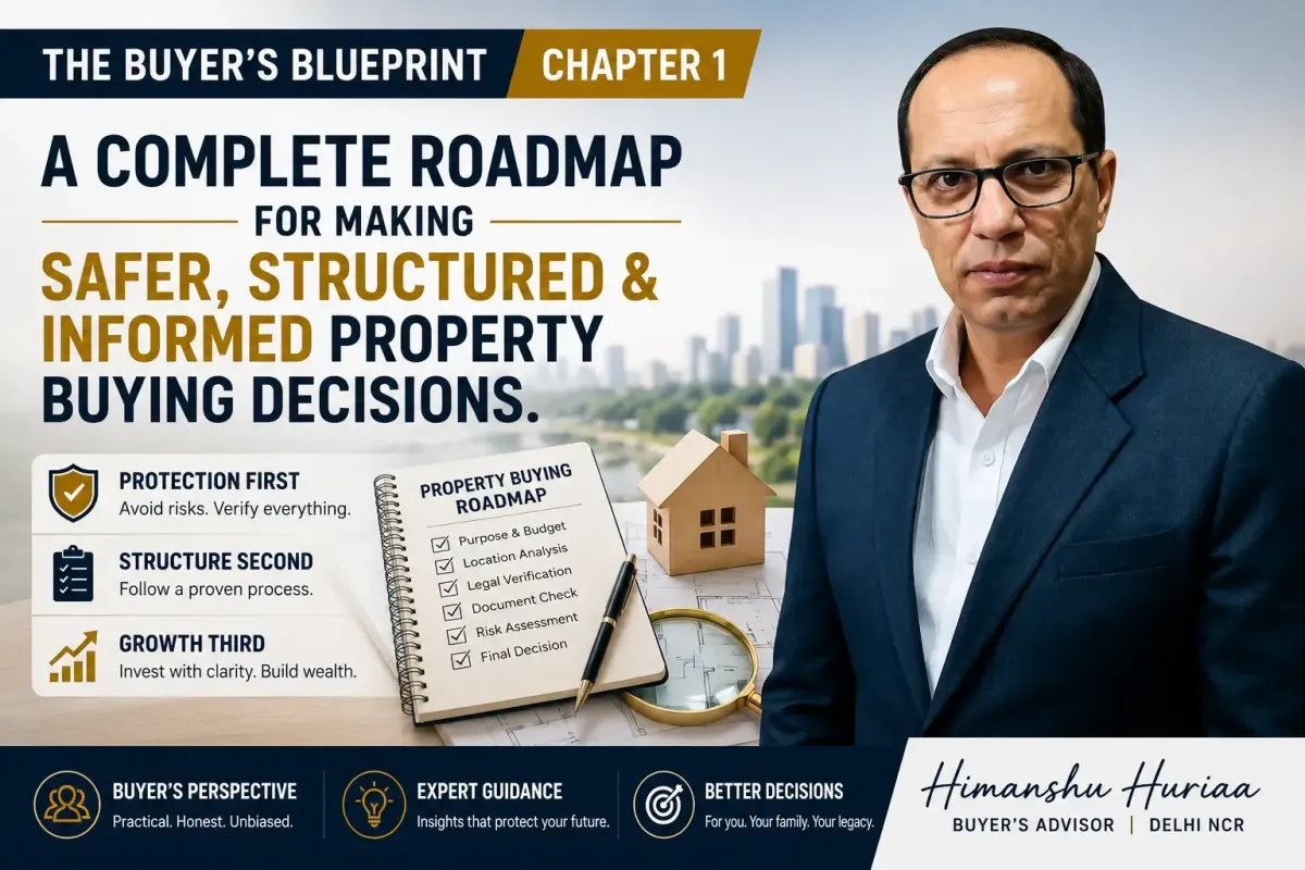 The Buyer's Blueprint – Chapter 1 by Himanshu Huriaa: A complete roadmap for making safer, structured and informed property buying decisions.