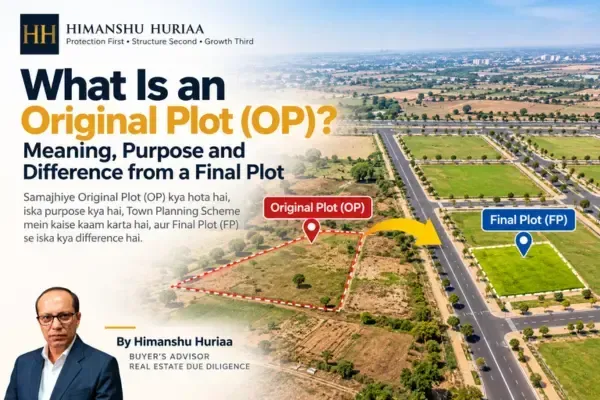 Original Plot (OP) and Final Plot (FP) explained in a Town Planning Scheme and their impact on land ownership and planning.