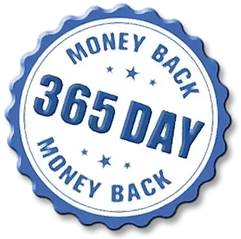 zeneara 365-day money-back guarantee badge.