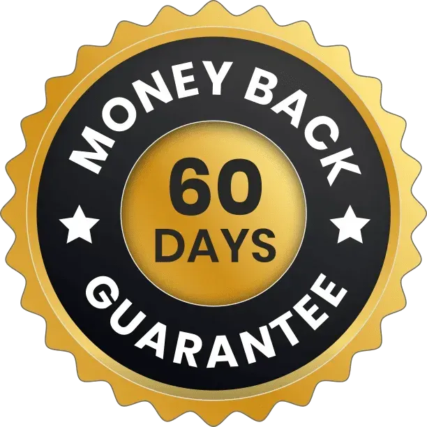 digestsync 60-day money-back guarantee badge.