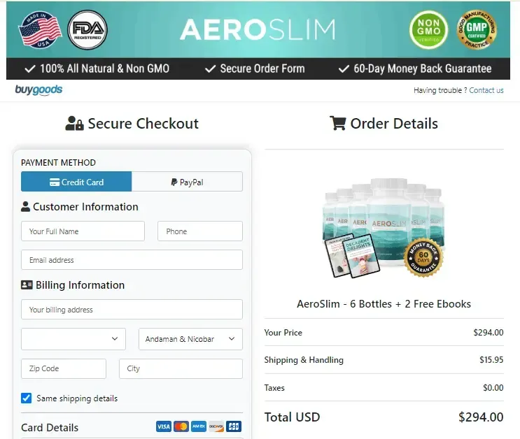 aeroslim price