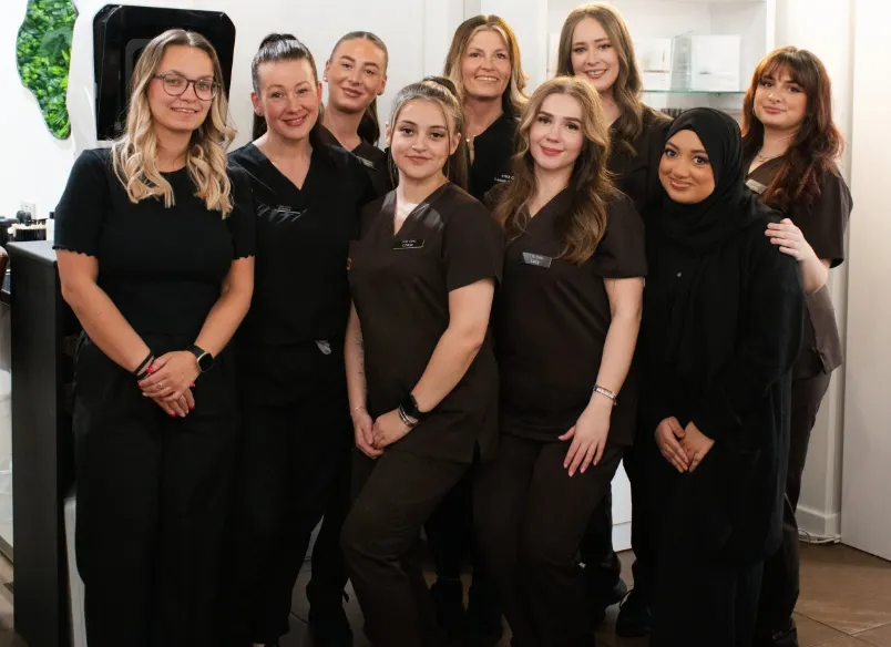 white light in dark room