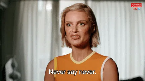 Woman from Married at First Sight saying I mean the great Justin Bieber said it himself
