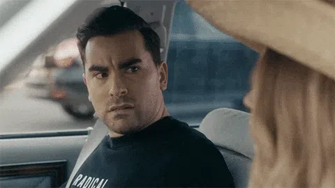 David Rose from Schitt's Creek saying what does that mean