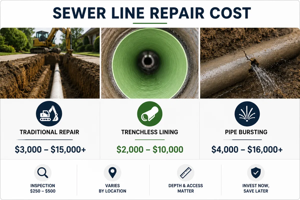 How Much Does Sewer Line Repair Actually Cost Homeowners?