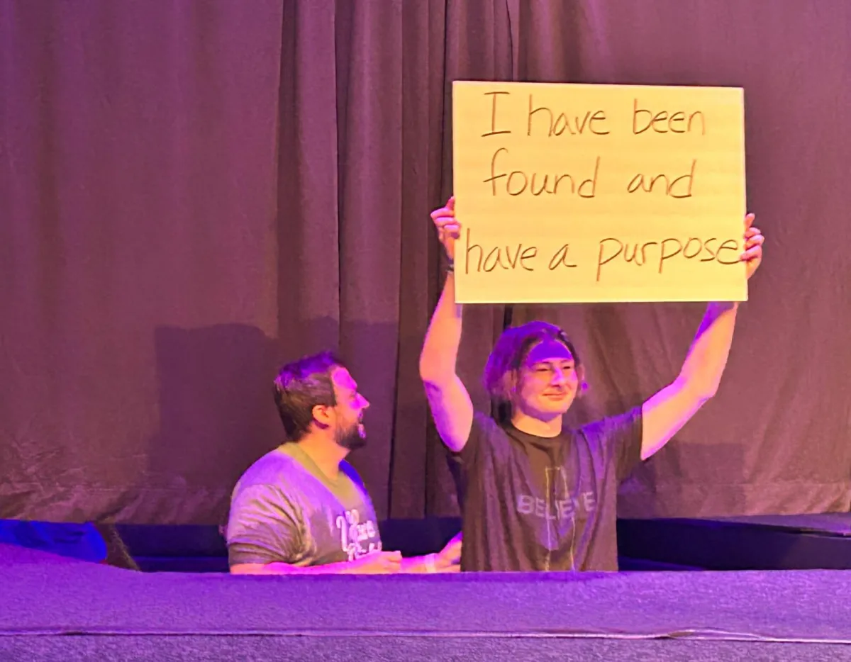 Two Disciples Baptizing a New Believer