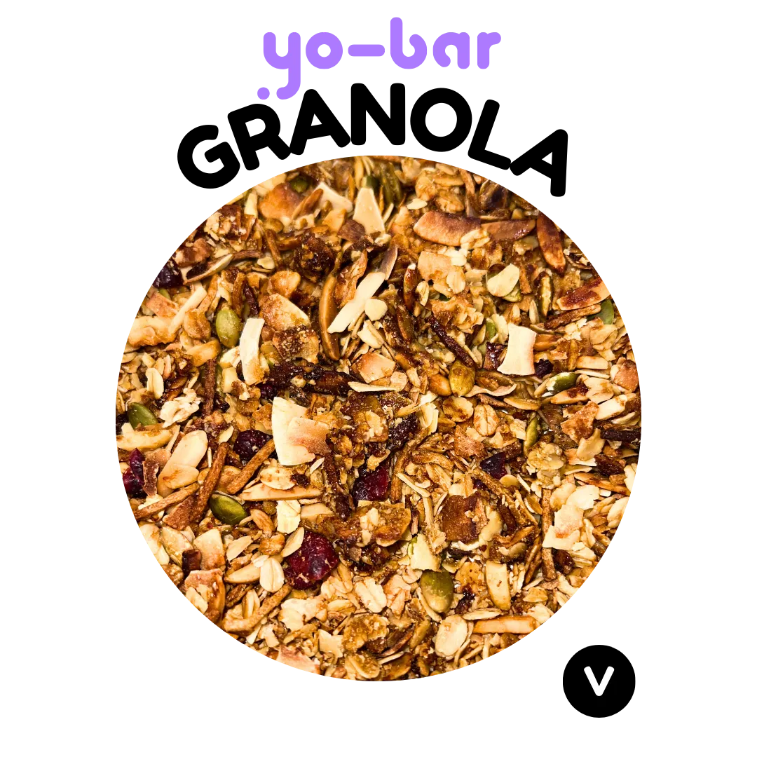 yo-bar granola- vegan, nuts