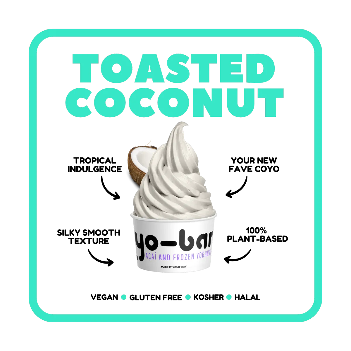 Chocolate - Smooth, chocolatey flavor, vegan, gluten-free, 99% sugar-free, kosher, and halal.