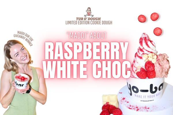 New toppings range: Raspberry White Chocolate