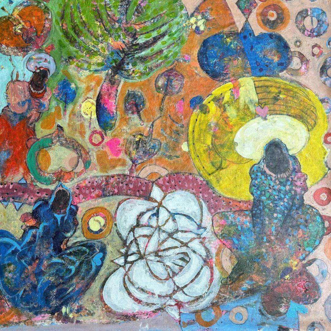 Woman in Blue by Hussein Saim