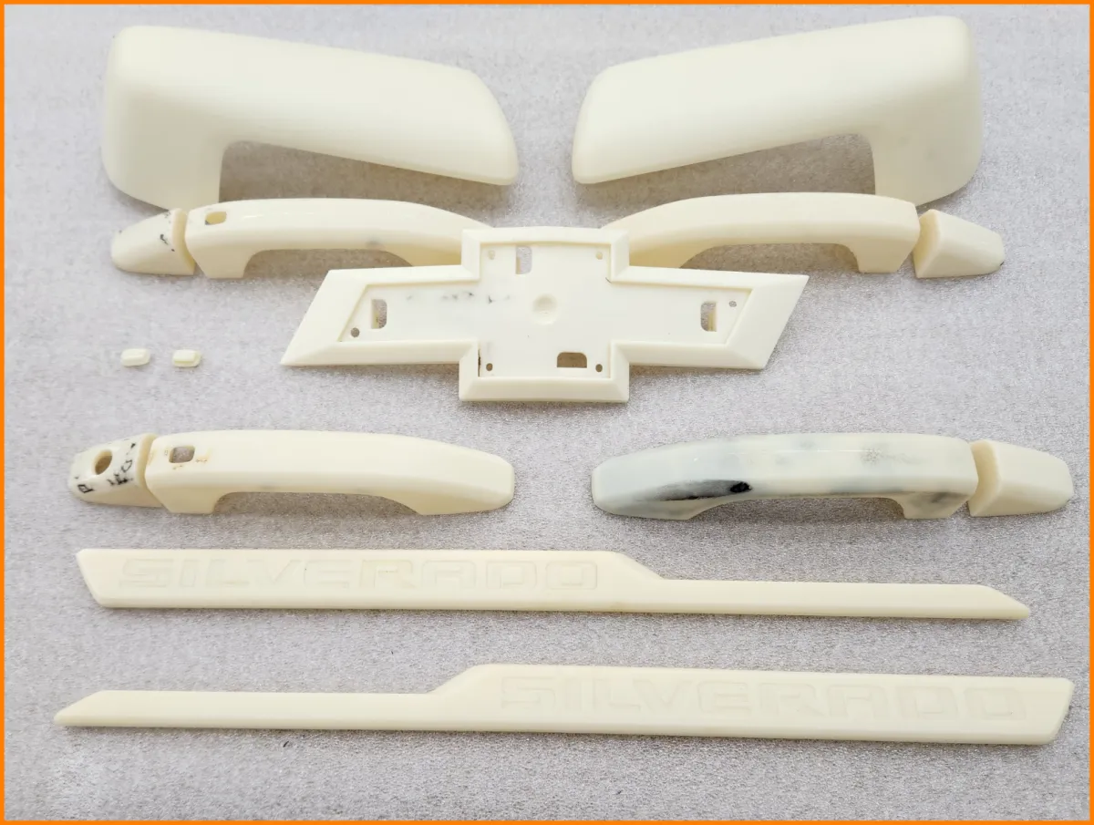 Chev badges de-chromed