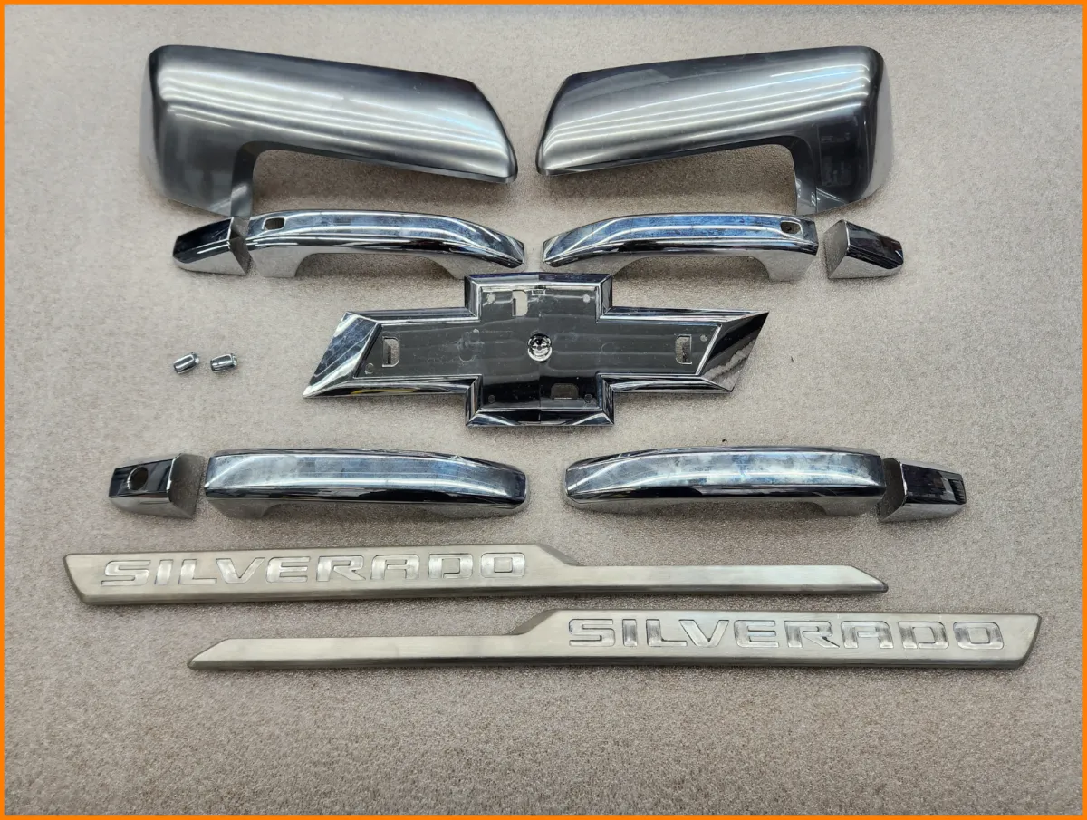 chevy badging to be de-chromes