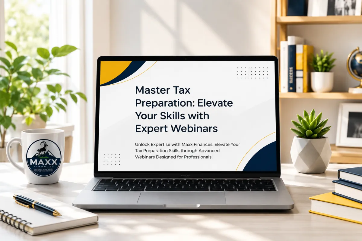 Max tax preparer Webinar