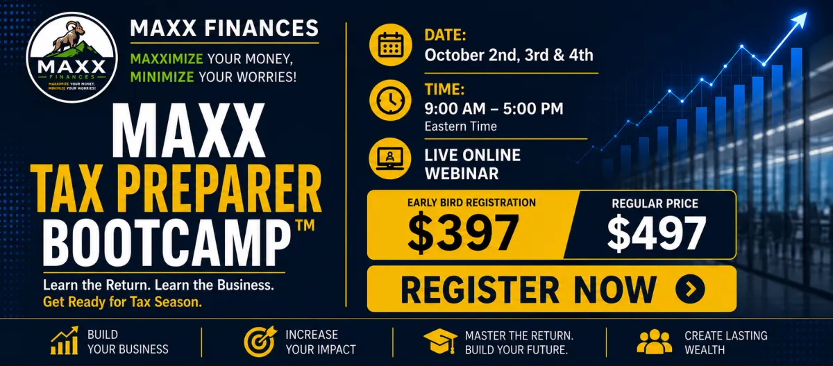 Max tax preparer Webinar