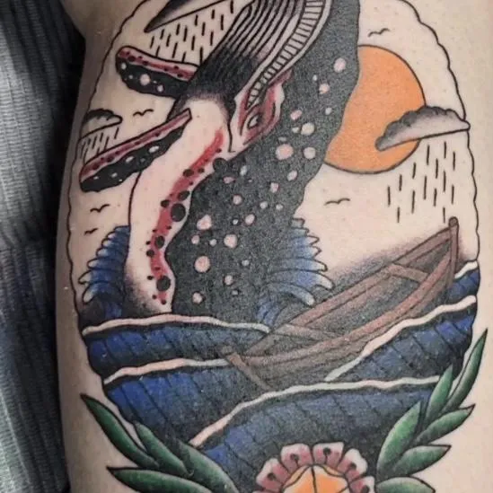 Color Flower Tattoo