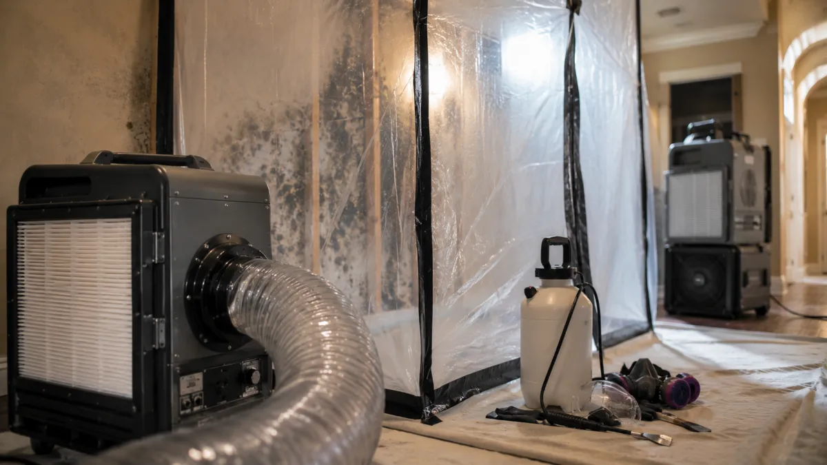mold removal in menifee ca by certified fullhouse restoration technicians